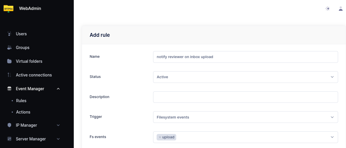 Notification rule1